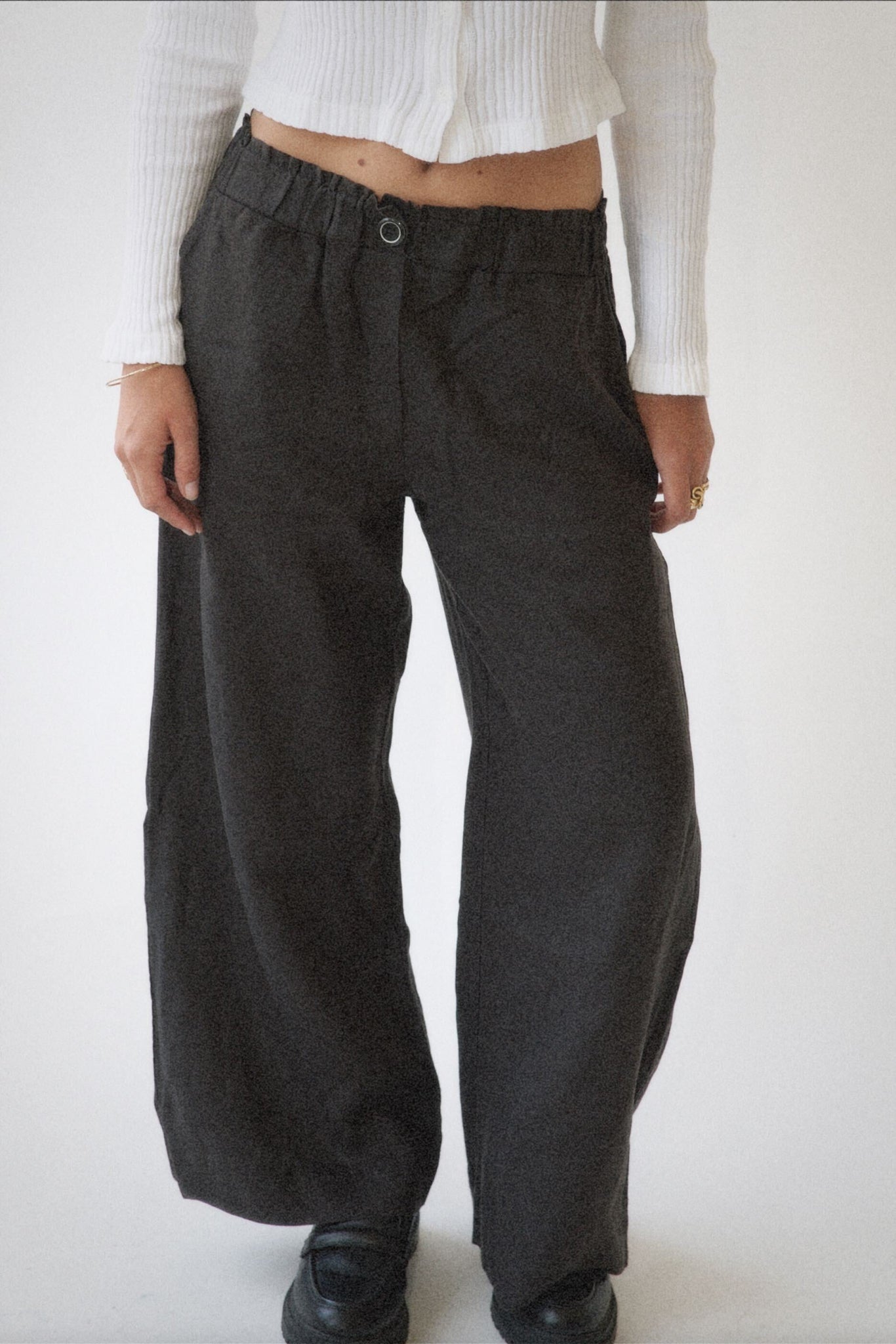 Washed Linen Trouser